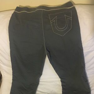 True Religion Wide Leg Sweatpants